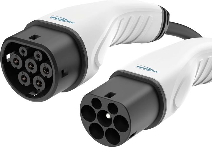 Actual product image Ansmann 1900-0120 Car Charging Cable 22kW Type2 7,5m (Type 2, 22 kW, 7.50 m)