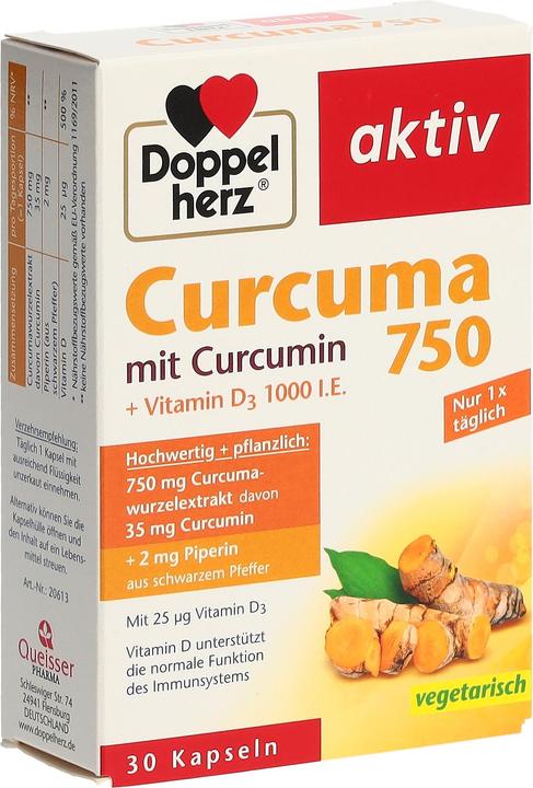 Actual product image Queisser Pharma Curcuma 750 (30 pcs., Capsules)
