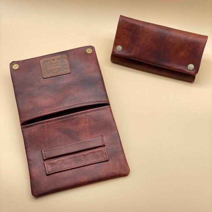 Actual product image Kavatza Tobacco pouch Leather TP17-PRO Havana Deluxe