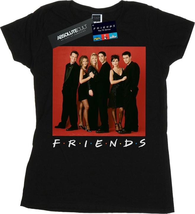 Actual product image Friends Womens/Ladies Group Photo Formal Cotton T-Shirt (XL)
