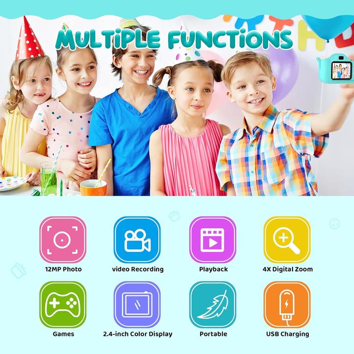 Image du produit Activity Board Appareil photo numérique pour enfants, caméra d'action étanche