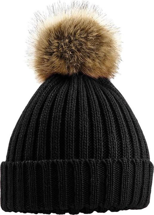 Immagine prodotto Beechfield Cappello a Cuffia Pom Pom Maglia Grossa
