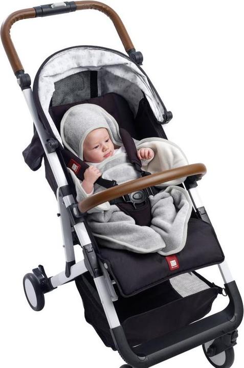 Actual product image Beaba Babynomade double fleece 0-6 M. grey/white