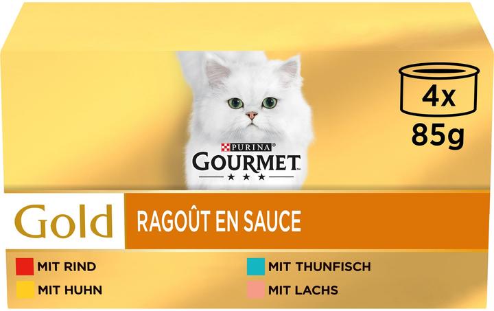 Actual product image Gourmet Gold Sauce Delight Chicken 4x85g (Adult, 4 pcs., 340 g)