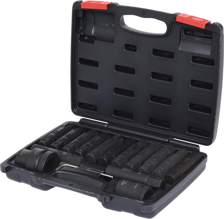 Produktbild KS Tools Kraft-Wechsel-Stecknuss- und Bitstecknuss-Satz, 3/4"+1", 16 Teile