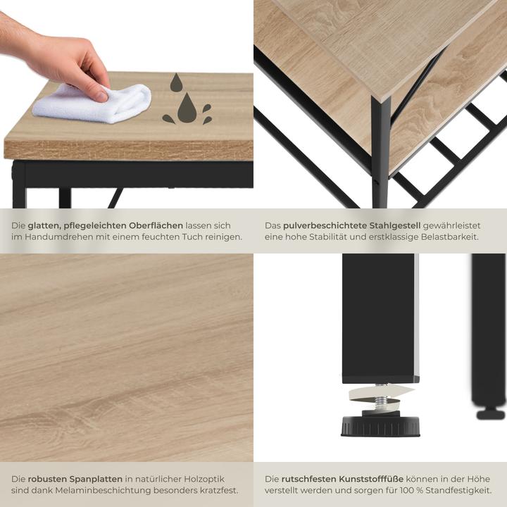 Actual product image tectake Akeley (120 x 60 x 90.50 cm)