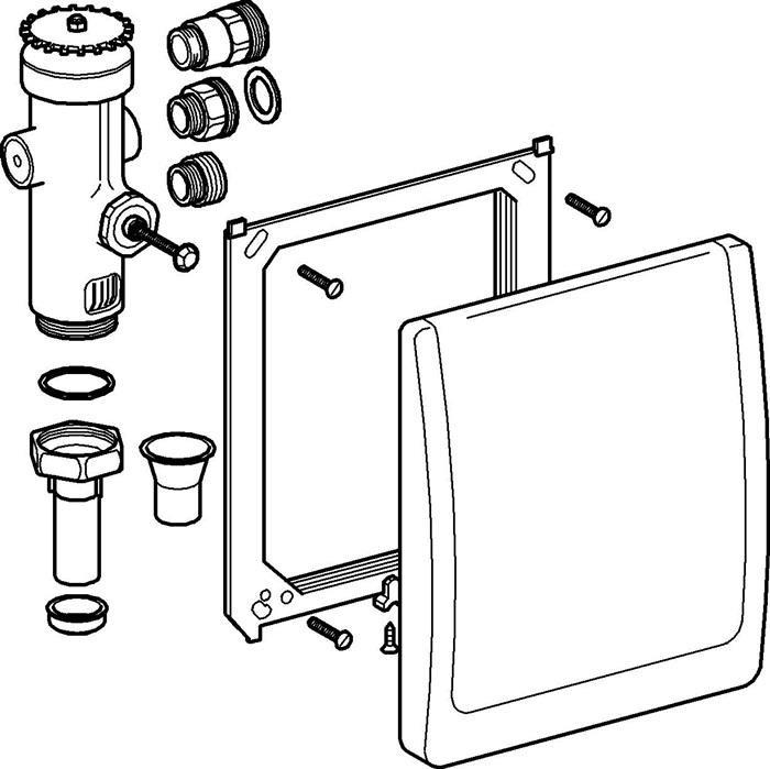 Actual product image Grohe WC pressure flusher