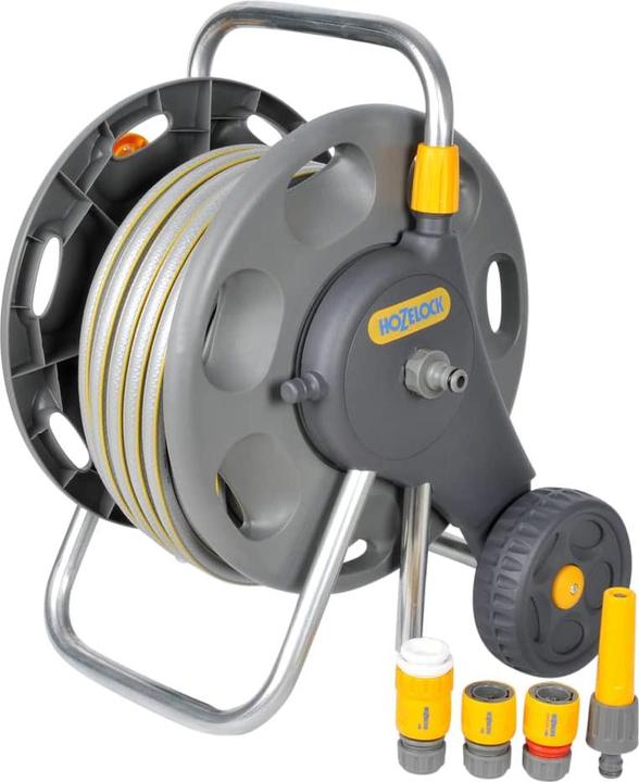 Image du produit Hozelock Dévidoir mobile pour tuyau 2434 raccord fileté 16 mm 5/8 po. PVC (30 m)