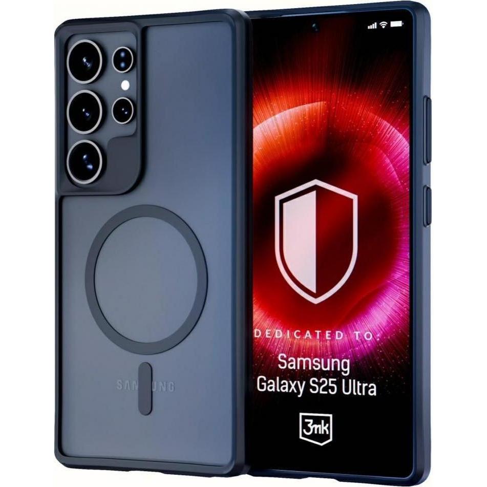 3MK Custodia Satin Armor MagCase per Samsung Galaxy S25 Ultra - przezroczyste (Samsung Galaxy S25 Ultra), Cover smartphone, Trasparente