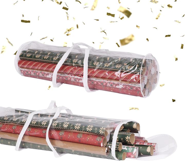 Produktbild Relaxdays 2x Geschenkpapier-Aufbewahrung (22 cm, 2x)