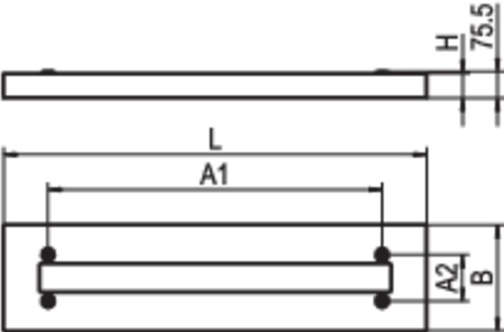 Actual product image Ridi Mounting frame white