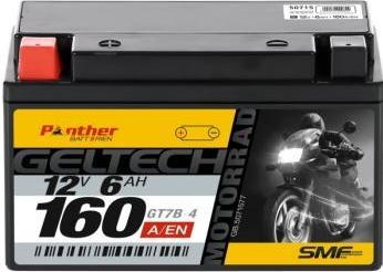 Produktbild Panther Batterien Motorradbatterie GT7B-4 12V 6Ah GEL (12 V, 6 Ah)