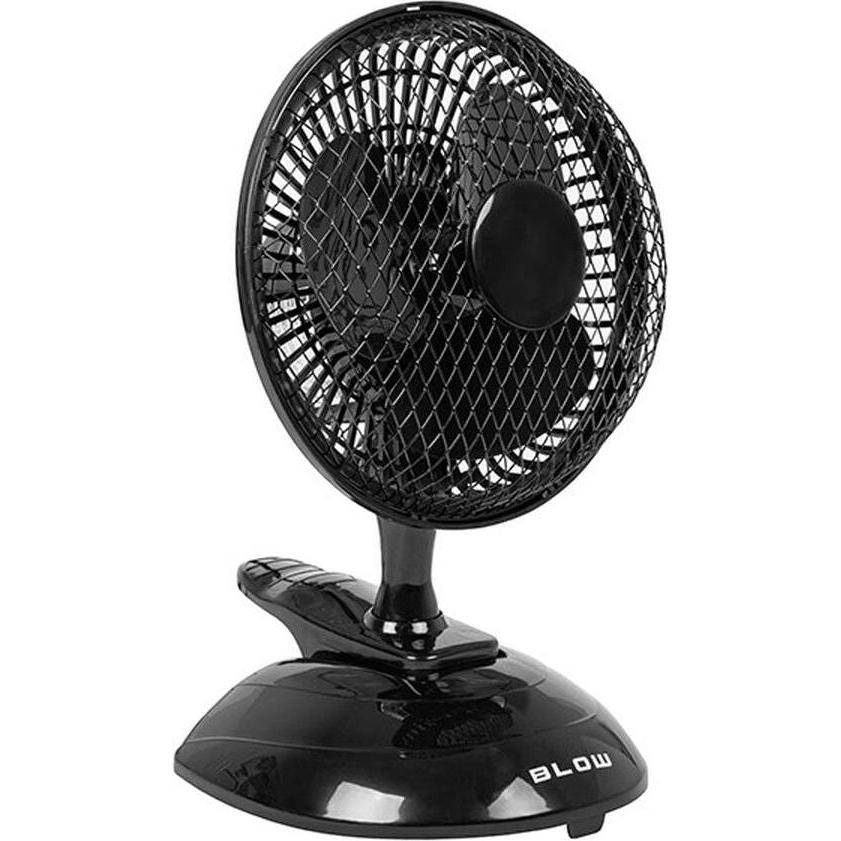 Blow WENTYLATOR BIURKOWY 6 /15CM KLIPS 25W 2W1 CZARNY, Ventilatore, Nero