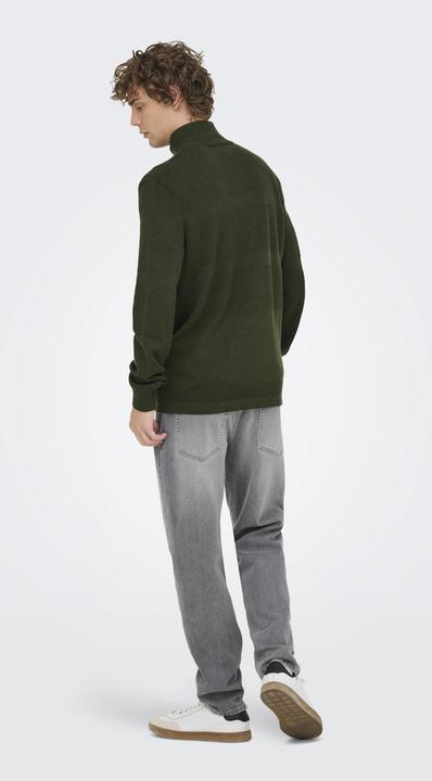 Produktbild Only & Sons Onsmalik Reg 12 Pin Zip Cardigan Knit (3XL)