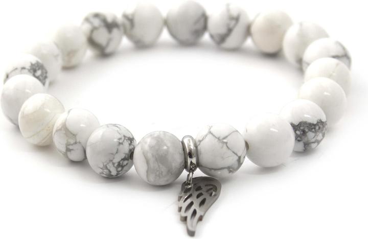 Immagine prodotto Beneto Bracciale di perline in howlite bianca MINK30 / 17