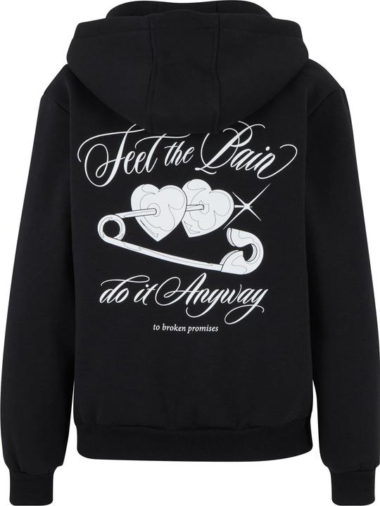 Actual product image Miss Tee Feel The Pain Ladies Fluffy Zip Hoody - 185287 (XL)