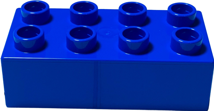Produktbild LEGO Duplo 2x4 Steine Blau - 80 Stück - Grundbausteine 3011 NEU (3011)