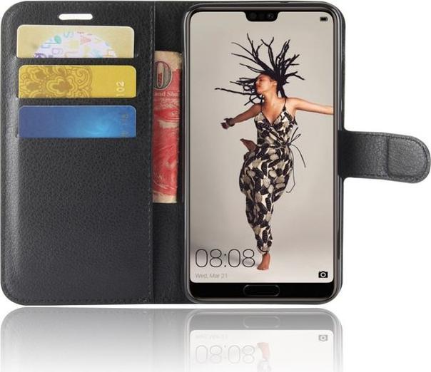 Produktbild MU Classic Leder Bookcover Hülle mit Litchitextur (Cubot P20)