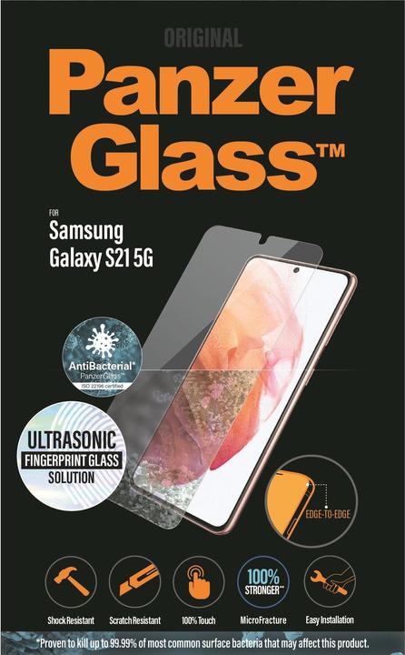 Actual product image PanzerGlass Case Friendly (1 Piece, Samsung Galaxy S21 5G)