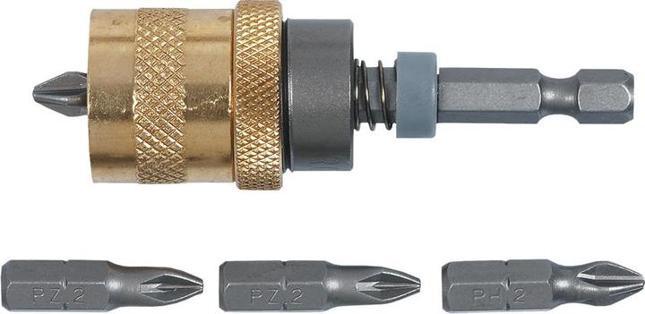 Topex Bit holder with limiter 1/4 5 pcs. 39D340