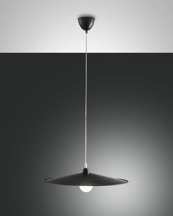 Actual product image Fabas Luce Pendant light Kasa E27 Ø500mm black (E27)