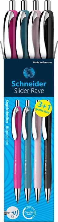Farbig sortiert, Türkis, power-pink, Rose, Schwarz