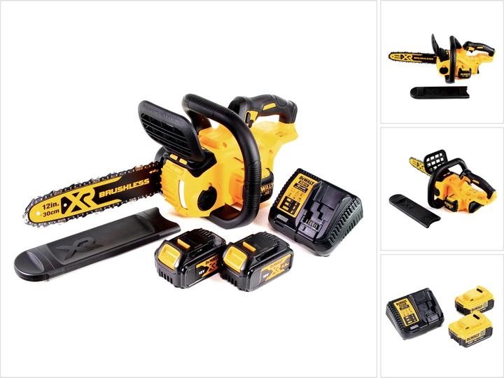 Produktbild DeWalt DCM 565 M2 Akku Kettensäge 18V + 2x Akku 4,0 Ah + Ladegerät (Akku Kettensäge)
