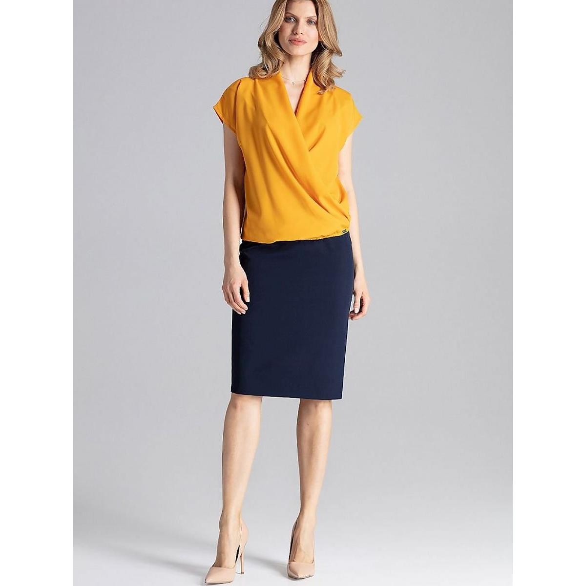 Figl, Damen, Bluse, Bluse, Gelb, (M)