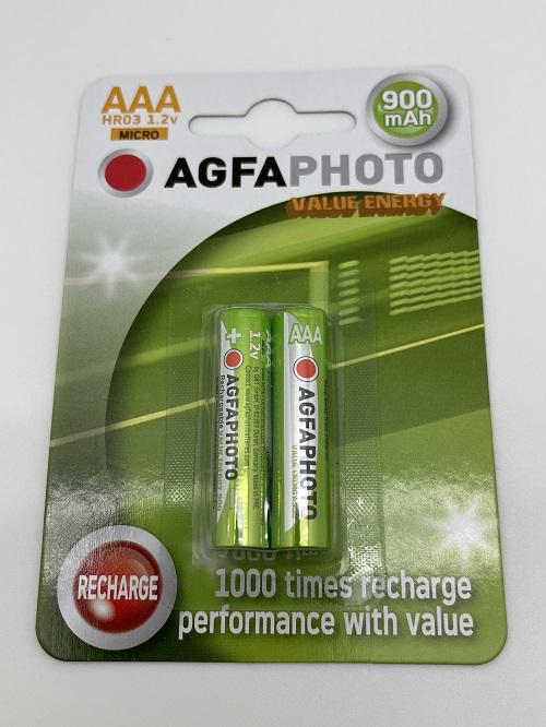 Produktbild AGFAPHOTO Accu Hr03 900 (2 Stk., AAA, 900 mAh)