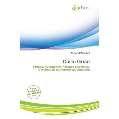Carte Grise, Fachbücher