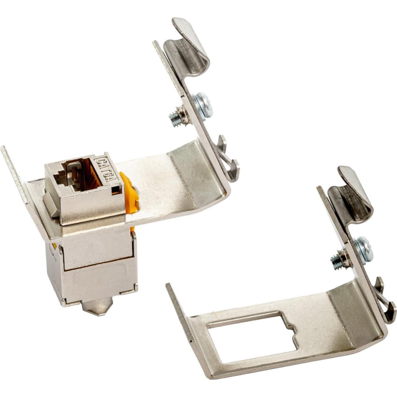 Wirewin Adattatore per guida top-hat per il montaggio di uno spinotto Keystone, sistema Keystone in metallo (Supporto per modulo Keystone), Accessori 