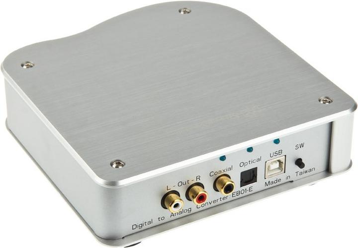 Produktbild Silverstone SST-EB01S-E Ensemble Digital to Analog Converter - silber (USB)