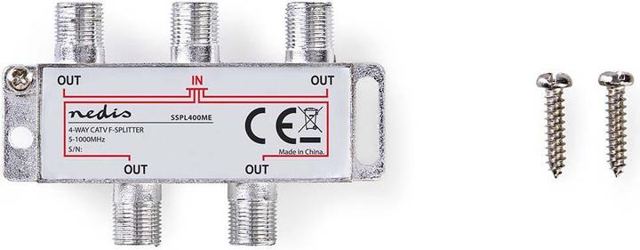 Actual product image Nedis CATV splitter type F G Anancia max. 8.0 dB (Amplifier)