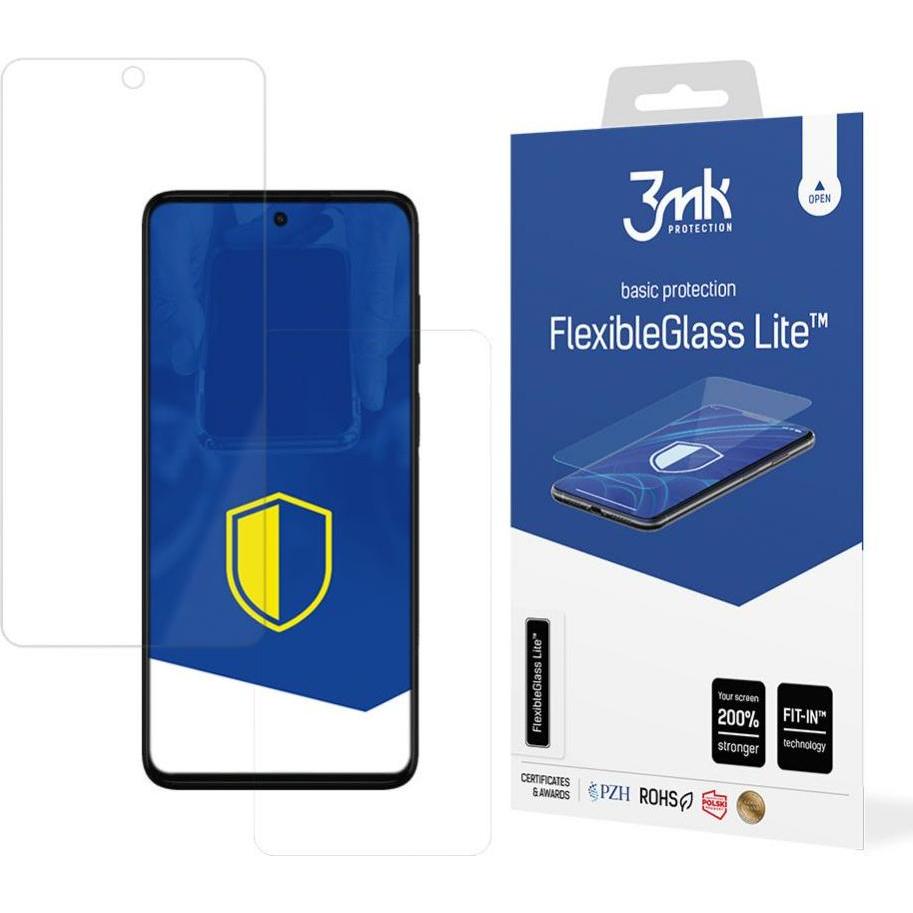3MK FlexibleGlass Lite Display Folie (1 Stück, Motorola Moto G82), Smartphone Schutzfolie, Transparent