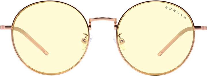 Produktbild Gunnar Ellipse Computer-Brille - Amber Glas, roségold