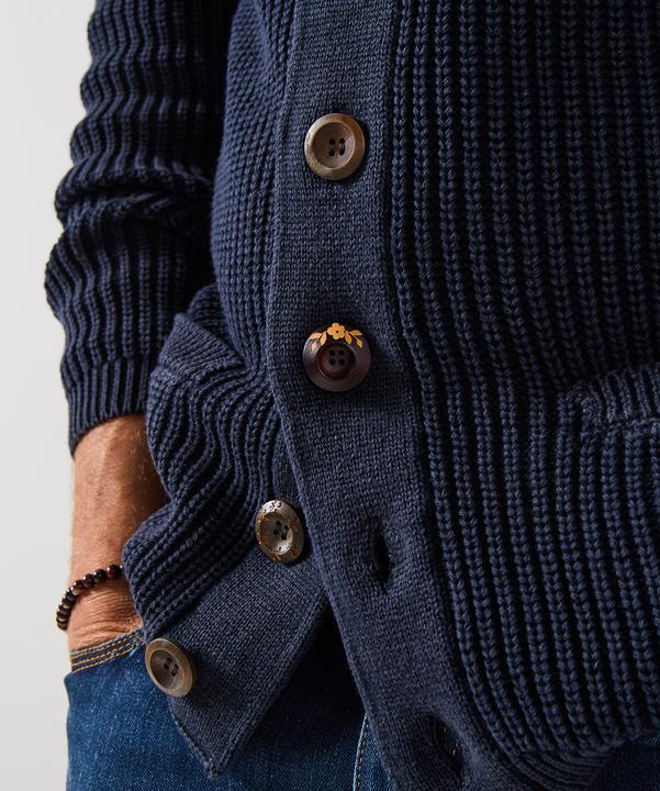 Produktbild Joe Browns Aztec Trim & Washed Look Shawl Neck Cardigan (L)