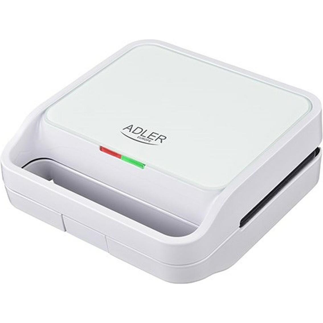 Adler AD 3070W Sandwichtoaster Weiss (EU-Stecker) (AD 3070w)