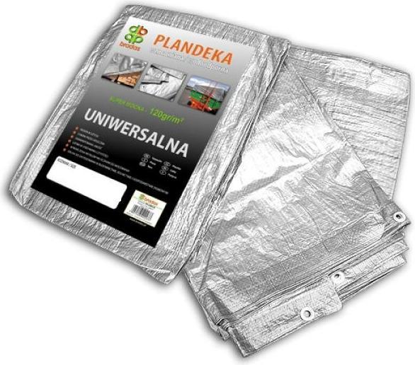 Bradas 0,48€/m² 10 x 12 meter (120sqm) 120g/sqm fabric protective tarpaulin waterproof tarpaulin cover (10 x 12 m)