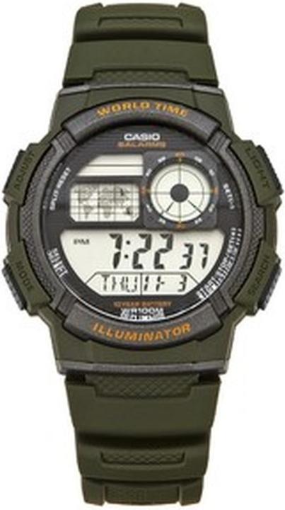 Immagine prodotto Casio Mod. ILLUMINATORE MONDIALE - 5 allarmi, batteria da 10 anni (Orologio digitale, 43 mm)