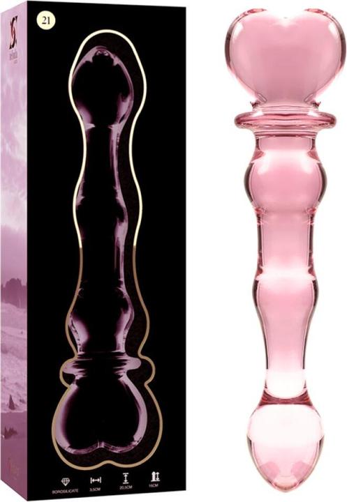 Image du produit Ibiza NEBULA SERIES BY ™ - MODÈLE 21 GODEMICHÉ VERRE BOROSILICATÉ 20,5 X 3,5 CM ROSE