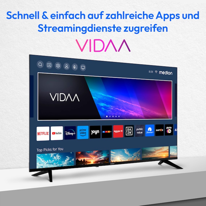 Produktbild Hisense TV MEDION® LIFE® X15517 (MD 31642) Ultra HD LCD Smart-TV (55", LCD, 4K)