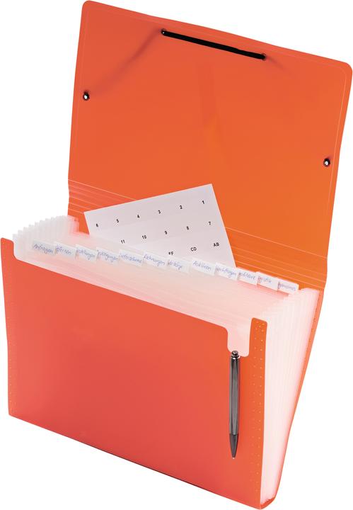 Immagine prodotto Kolma Cartella a scomparti Easy A4 media 12 schede arancione (A4, 1 x)
