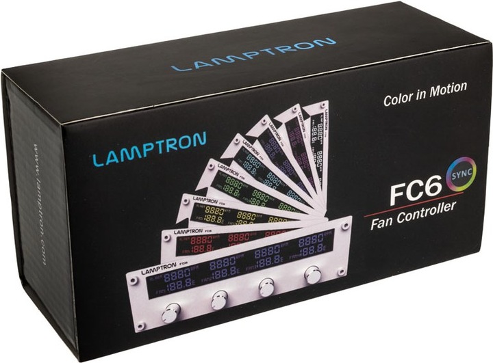 Actual product image Lamptron FC6 SYNC fan controller - silver - Accessories Cooler/Fan (4 Fan)