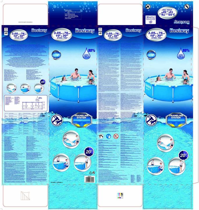 Actual product image Bestway Steel Pro Pool 305x76cm (Ø 305 x 76 cm)