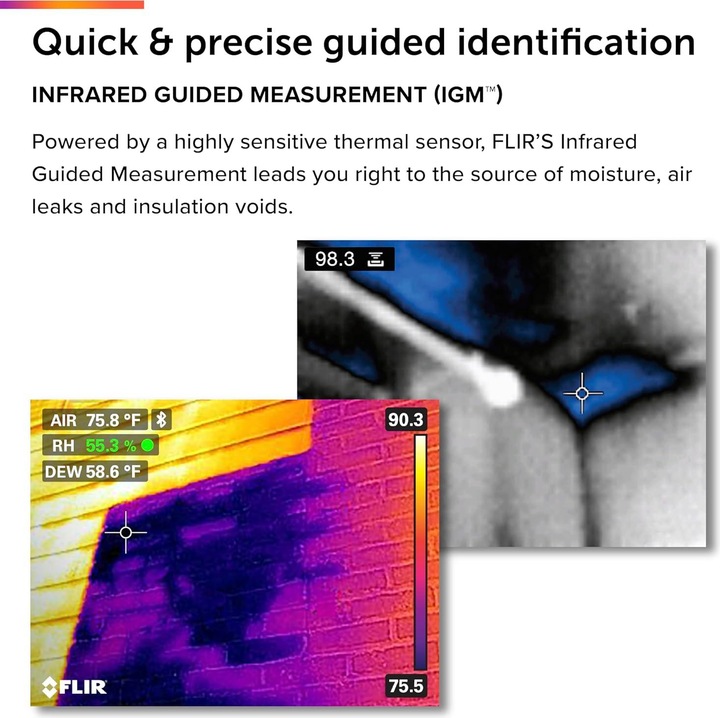 Actual product image Flir MR277 Hygrometer/Psychrometer Indoor Electronic psychrometer