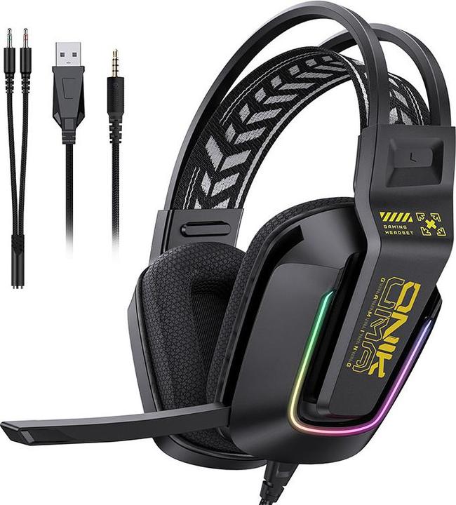 Actual product image Onikuma X13 Black 3.5MM GAMING HEADSET (Cable)