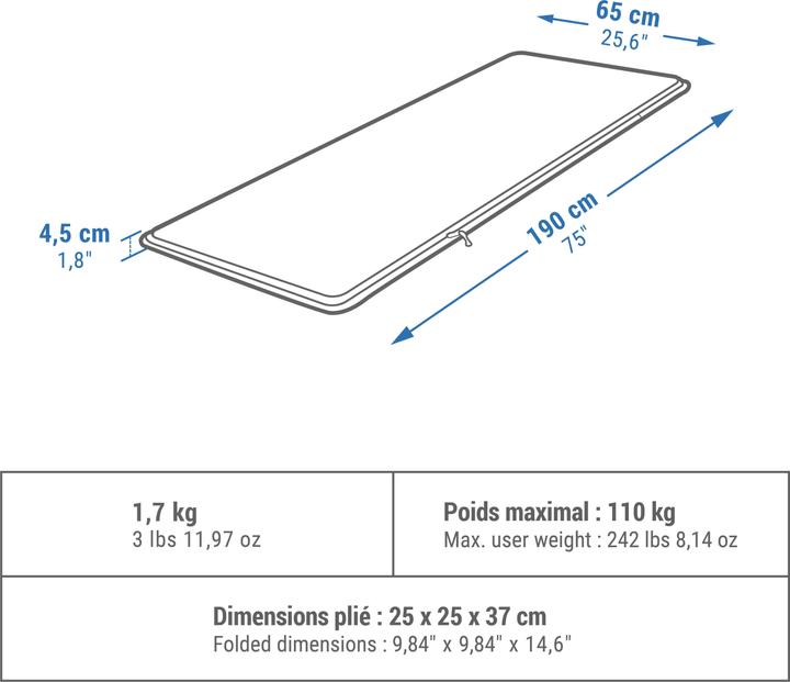 Actual product image Quechua Comfort