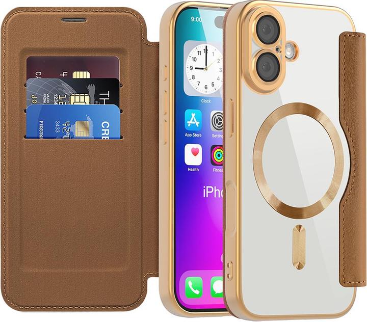 Produktbild Techsuit - SmartMag Book Case - iPhone 17 - Brown (Apple iPhone 17)