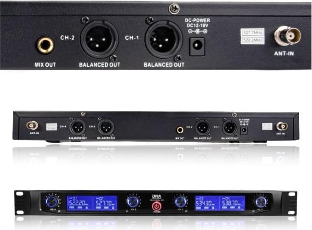 Immagine prodotto Delock DNA WM4 VOCAL SET mikrofon bezprzewodowy 4x nadajn