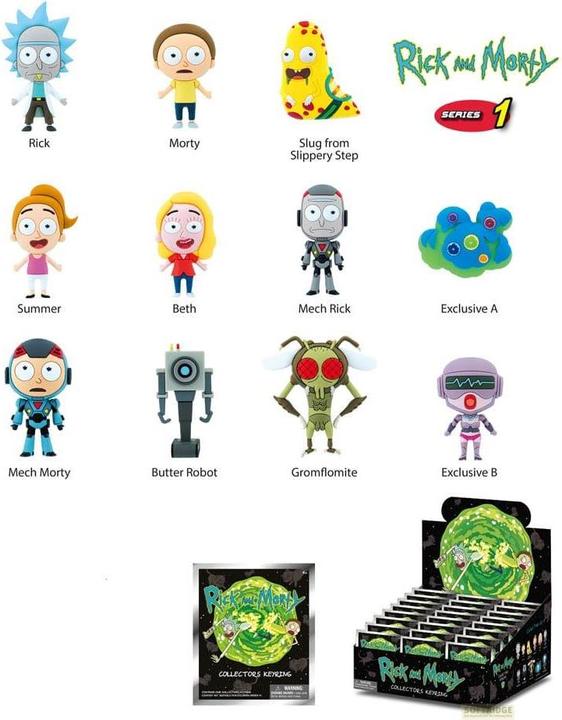 Immagine prodotto Monogram Int. Etichette per borse Rick and Morty Serie 1 in PVC (24)